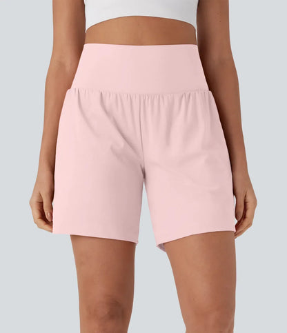 SoftlyZero™ Airy Super High Waisted 2-in-1 Cool Touch Yoga Shorts 7" with Pockets