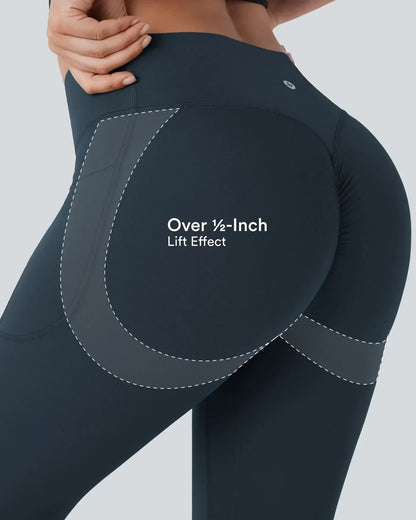 UltraSculpt™️ SoCinched High Waisted Scrunch Butt Lifting Tummy Control Pocket Shaping Training Leggings